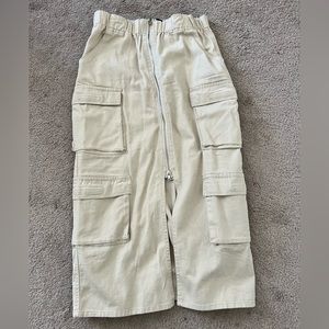 Cream cargo shirt from forever 21